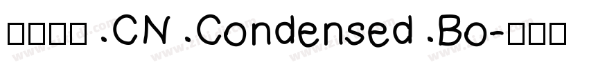 有愛鋭方 CN Condensed Bo字体转换